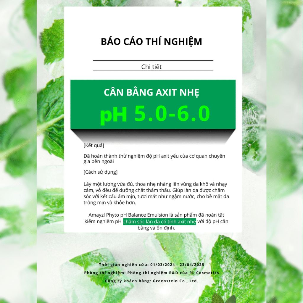 Sữa Dưỡng Ẩm, Làm Mịn Cho Da Khô Và Nhạy Cảm Amayzl Phyto Emulsion