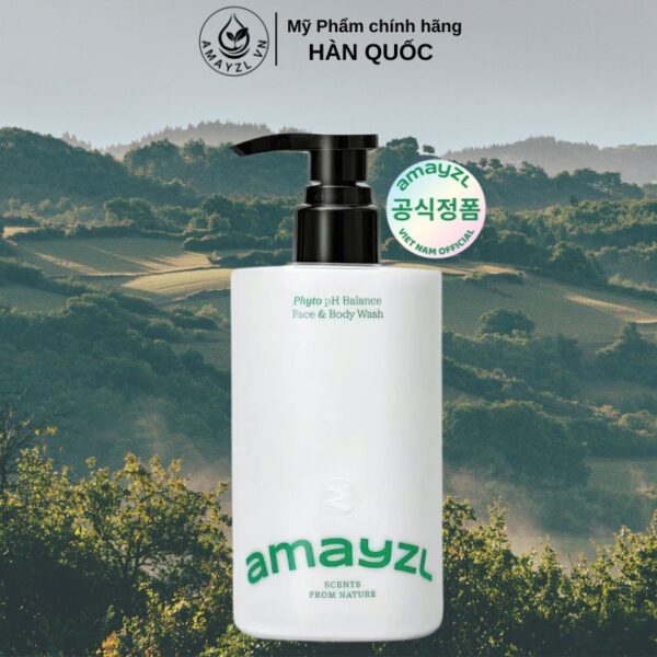 Sữa Rửa Mặt Và Cơ Thể ( 2trong1 ) Amayzl Phyto Face & Body Wash Ph Balance 500ml