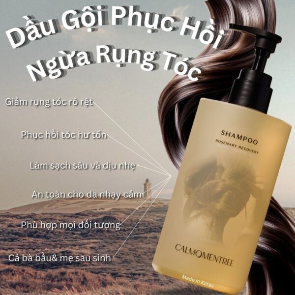 Dầu Gội Phục Hồi Hương Thảo Chống Rụng Calmomentree 500ml - Ảnh 3